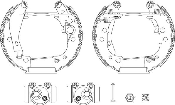 Textar 84038000 - Комплект спирачна челюст vvparts.bg