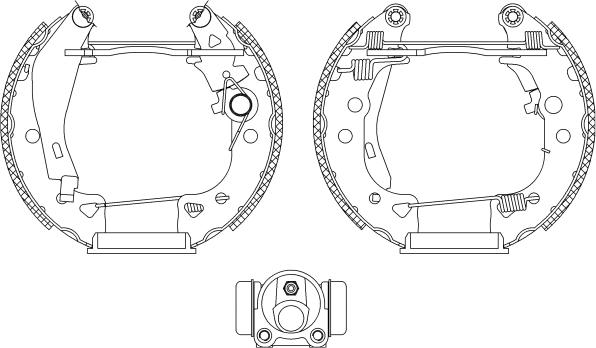 Textar 84038001 - Комплект спирачна челюст vvparts.bg