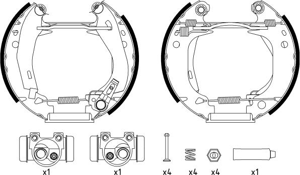 Textar 84038204 - Комплект спирачна челюст vvparts.bg