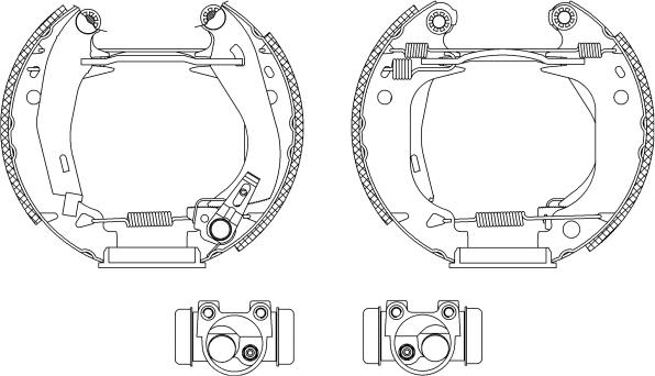 Textar 84038201 - Комплект спирачна челюст vvparts.bg