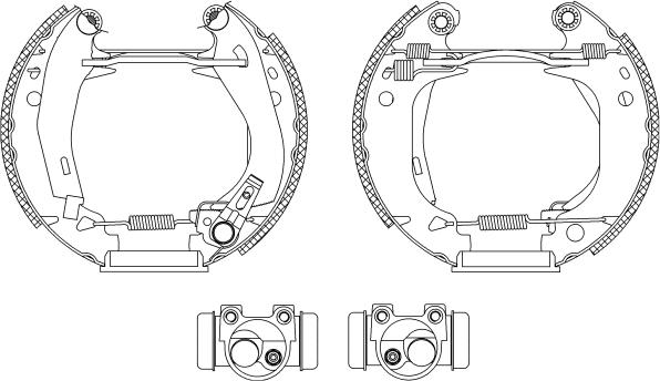 Textar 84038203 - Комплект спирачна челюст vvparts.bg