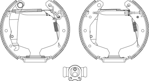 Textar 84033100 - Комплект спирачна челюст vvparts.bg