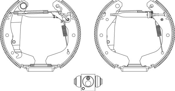 Textar 84033101 - Комплект спирачна челюст vvparts.bg