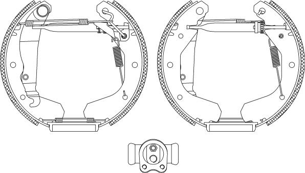 Textar 84033102 - Комплект спирачна челюст vvparts.bg