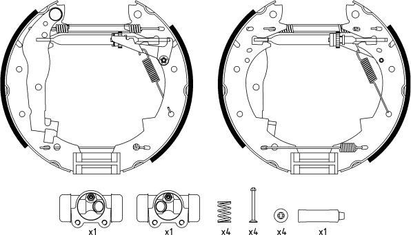 Textar 84033800 - Комплект спирачна челюст vvparts.bg