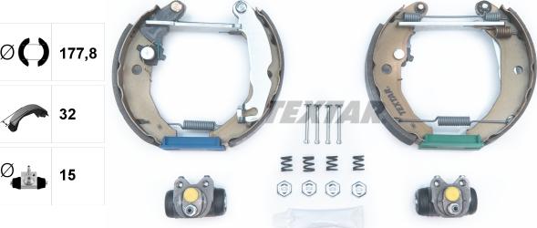 Textar 84033301 - Комплект спирачна челюст vvparts.bg