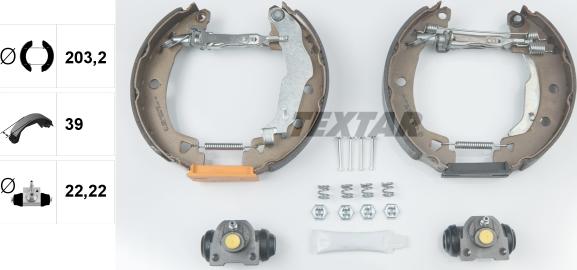 Textar 84037903 - Комплект спирачна челюст vvparts.bg