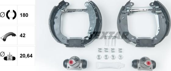 Textar 84037406 - Комплект спирачна челюст vvparts.bg