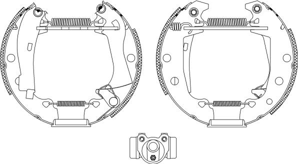 Textar 84029201 - Комплект спирачна челюст vvparts.bg