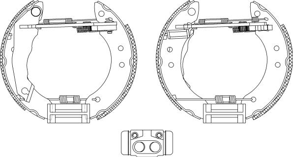 Textar 84020700 - Комплект спирачна челюст vvparts.bg