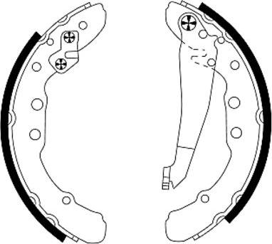 Textar 83044400 - Комплект спирачна челюст vvparts.bg