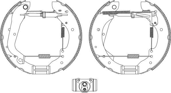 Textar 83044300 - Комплект спирачна челюст vvparts.bg