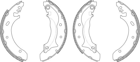 Textar 83046400 - Комплект спирачна челюст vvparts.bg