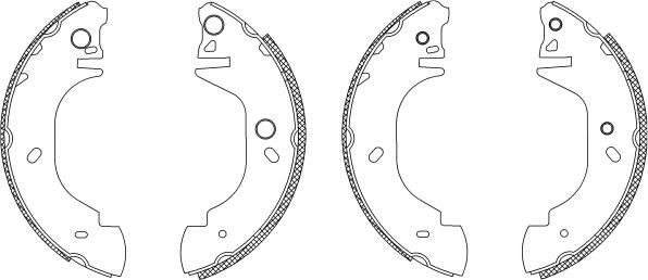 Textar 83048500 - Комплект спирачна челюст vvparts.bg