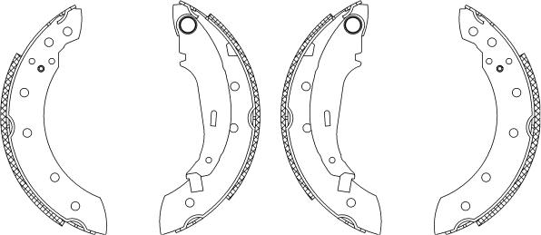 Textar 83048006 - Комплект спирачна челюст vvparts.bg