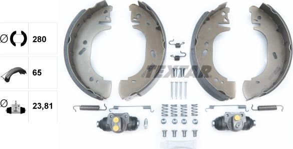 Textar 83054500 - Комплект спирачна челюст vvparts.bg