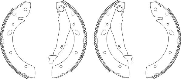 Textar 83053400 - Комплект спирачна челюст vvparts.bg