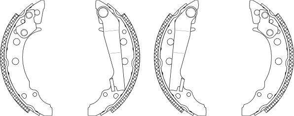 Textar 83018204 - Комплект спирачна челюст vvparts.bg