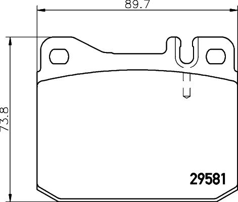 Textar 2958101 - Комплект спирачно феродо, дискови спирачки vvparts.bg