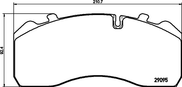 Textar 2909507 - Комплект спирачно феродо, дискови спирачки vvparts.bg