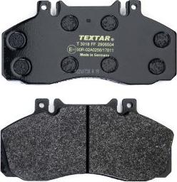 Textar 2906504 - Комплект спирачно феродо, дискови спирачки vvparts.bg