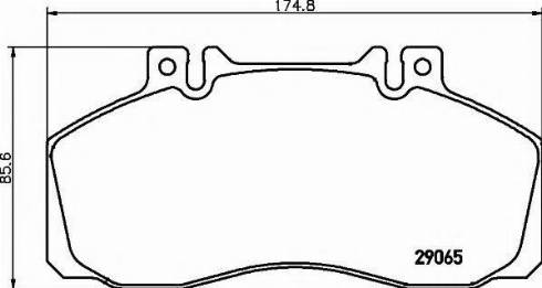 Textar 2906571 - Комплект спирачно феродо, дискови спирачки vvparts.bg