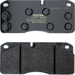 Textar 2906705 - Комплект спирачно феродо, дискови спирачки vvparts.bg