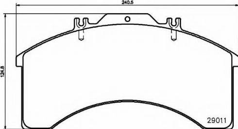 Textar 2901170 - Комплект спирачно феродо, дискови спирачки vvparts.bg