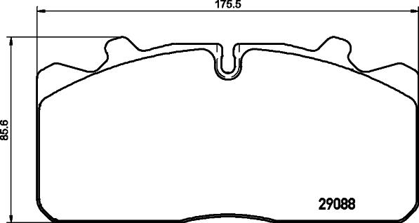 Textar 2908807 - Комплект спирачно феродо, дискови спирачки vvparts.bg