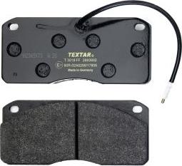 Textar 2903902 - Комплект спирачно феродо, дискови спирачки vvparts.bg