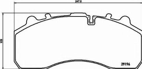 Woking 737300 - Комплект спирачно феродо, дискови спирачки vvparts.bg