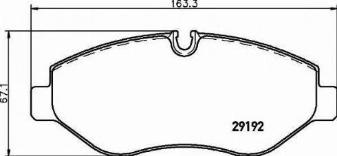 Textar 2919270 - Комплект спирачно феродо, дискови спирачки vvparts.bg