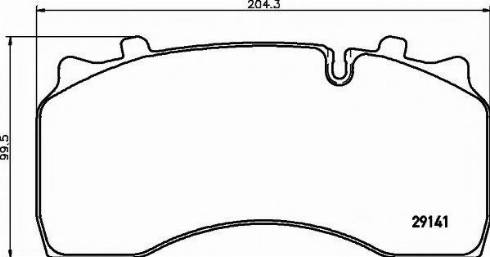 Textar 2914170 - Комплект спирачно феродо, дискови спирачки vvparts.bg