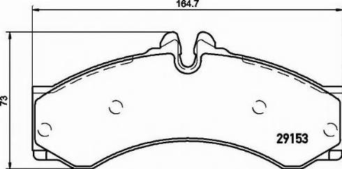 Textar 2915370 - Комплект спирачно феродо, дискови спирачки vvparts.bg