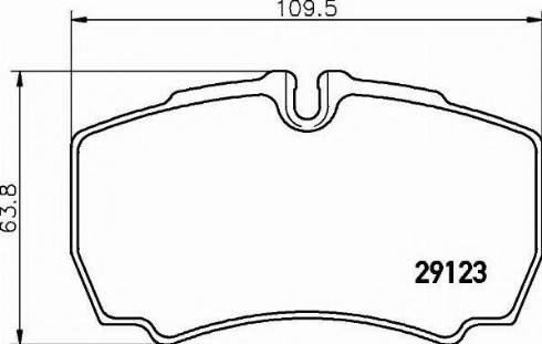 Textar 2912370 - Комплект спирачно феродо, дискови спирачки vvparts.bg