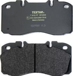 Textar 2912204 - Комплект спирачно феродо, дискови спирачки vvparts.bg