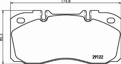 Textar 2912271 - Комплект спирачно феродо, дискови спирачки vvparts.bg