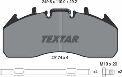 Truckfrenos TFEKBP.187 - Комплект спирачно феродо, дискови спирачки vvparts.bg