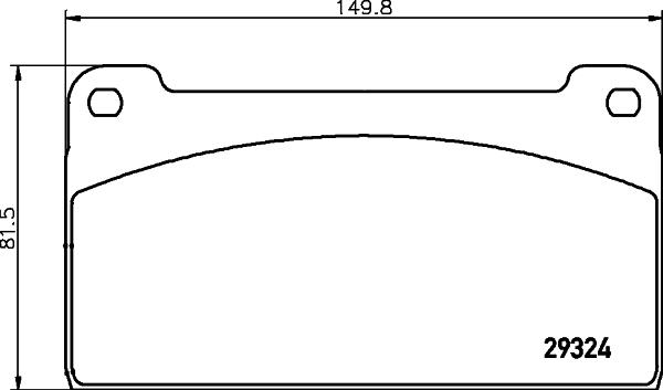 Textar 2932401 - Комплект спирачно феродо, дискови спирачки vvparts.bg