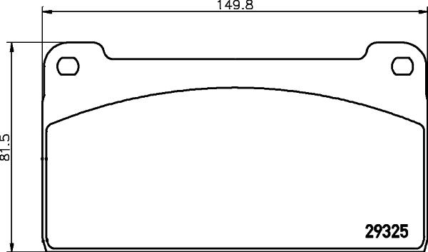 Textar 2932502 - Комплект спирачно феродо, дискови спирачки vvparts.bg