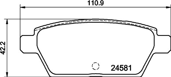 Textar 2458106 - Комплект спирачно феродо, дискови спирачки vvparts.bg