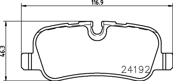 Textar 2419206 - Комплект спирачно феродо, дискови спирачки vvparts.bg