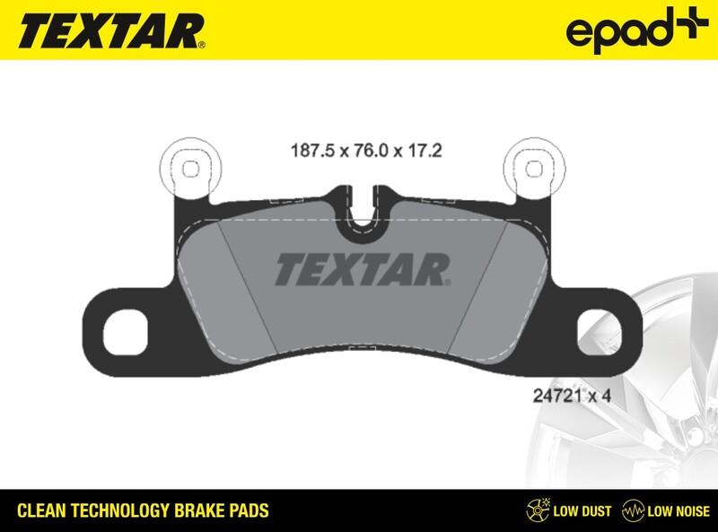 Textar 2472101CP - Комплект спирачно феродо, дискови спирачки vvparts.bg