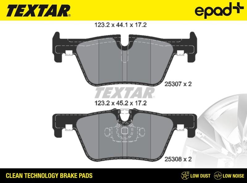 Textar 2530701CP - Комплект спирачно феродо, дискови спирачки vvparts.bg