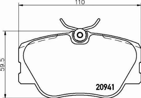 Textar 2094103 - Комплект спирачно феродо, дискови спирачки vvparts.bg