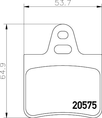 Textar 2057504 - Комплект спирачно феродо, дискови спирачки vvparts.bg
