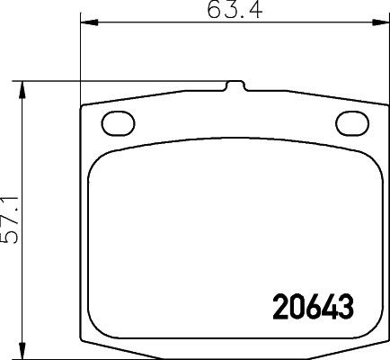 Textar 2064301 - Комплект спирачно феродо, дискови спирачки vvparts.bg