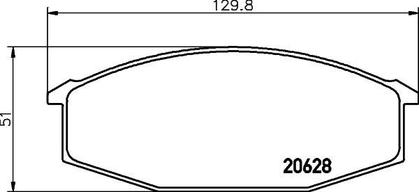 Textar 2062801 - Комплект спирачно феродо, дискови спирачки vvparts.bg