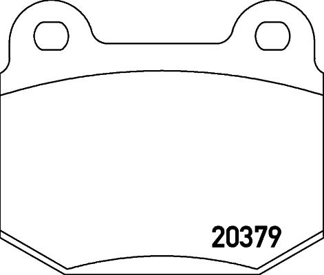 Textar 2037901 - Комплект спирачно феродо, дискови спирачки vvparts.bg