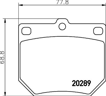 Textar 2028902 - Комплект спирачно феродо, дискови спирачки vvparts.bg